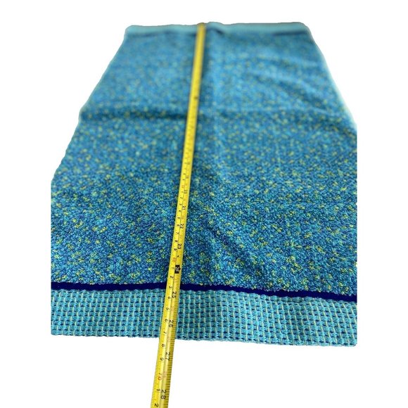 Brand New Wamsutta 100% Cotton Reversible Blue and Green Bathroom Hand Towel - Picture 5 of 7